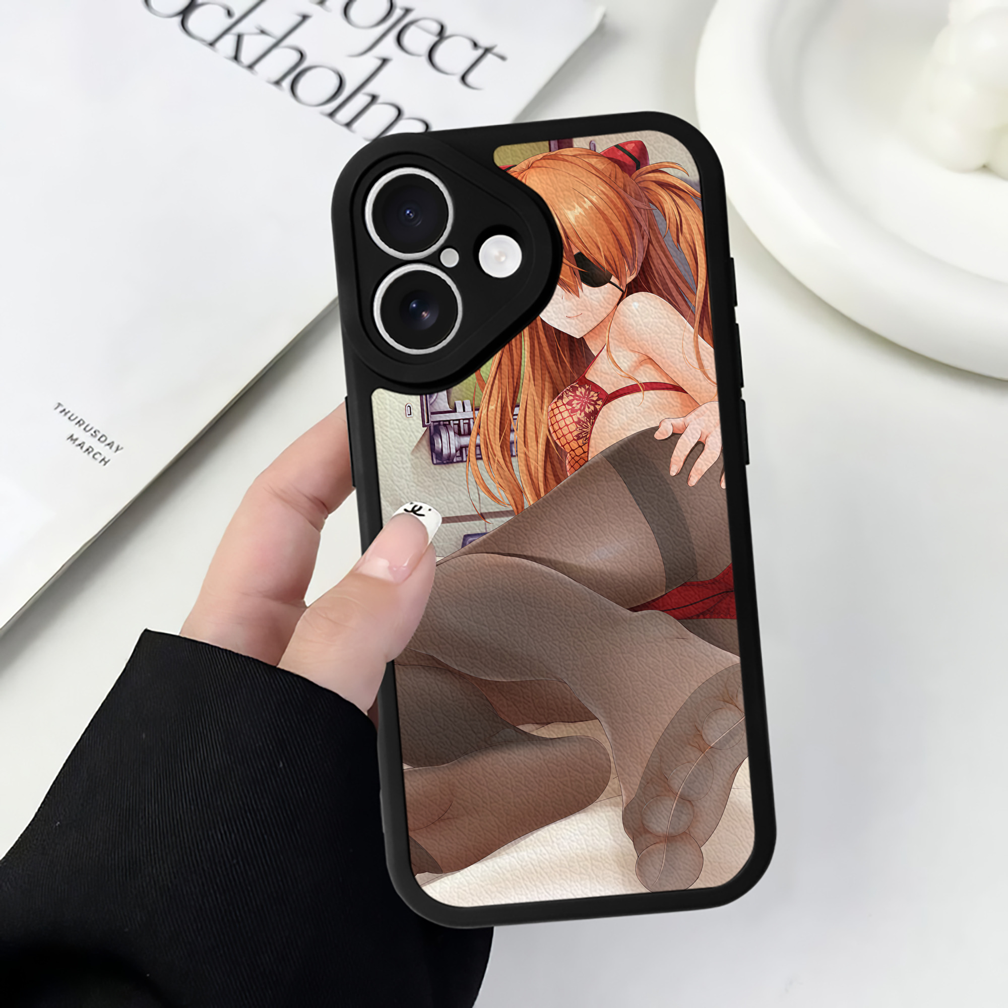 （画像用） EVA 新世紀エヴァンゲリオン 【iPhone 16シリーズ対応】シリコンスマホケース（レザー調） 材質：シリコン